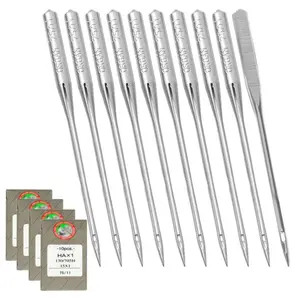 40 Pcs Embroidery Sewing Machine Needles Size 75/11 90/14 100/16 HAx1 Sewing Needles by STARVAST for Brother Singer Sewing Machine (4 Pack of 10 Needles)