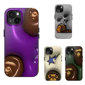 Bape Milo 3D Combo Phone Case, For iPhone 16 15 14 13 12 11 for iPhone 17/16/15/14/13/12/11 Pro Max/Plusand Samsung Galaxy S23-25
