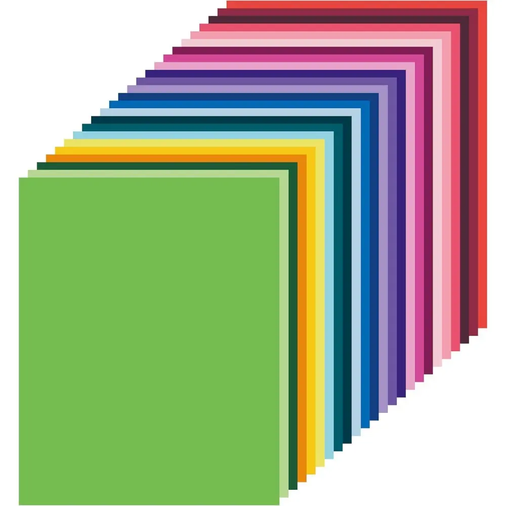 100 Sheets Colorful Cardstock Paper, Multi-Color Light Tone Craft Paper, Ideal for Scrapbooking, Office Printing, DIY Crafts, 8.3x11.6 Inches, Scrapbook Materials