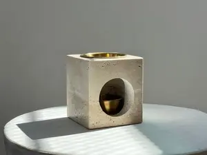 Genuine Natural Travertine Marble Wax Melt/ Essential Oil Diffuser