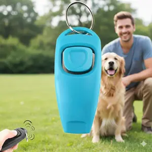 Adjustable 2-in-1 Clicker Dog Whistle Training Tool, Silent Puppy Behavior Corrector, Durable ABS Chew-Proof Pet Trainer for Indoor Outdoor Use, Portable Dog Clicker training whistle.