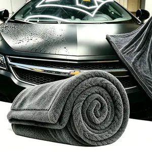summervibes, Twisted-Loop Car Drying Towel, 1300GSM, Streak Free, Lint Free, Reusable - Car Accessories, Microfiber Cleaning Cloth for Car, Truck, SUV - One Pass is All You Need