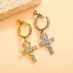 Trendy Style Ear-Free Earrings - Masculine and Feminine Hip-Hop Style Earrings with Unique and Simple Snake-Shaped Diamond Inlays