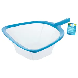 Swimming Pool Leaf Skimmer Net with Ultra Fine Mesh Deep Netting Bag Basket - Cleaning Fine Debris - Clean Pool Liners Spas Ponds Kids Inflatable Pool