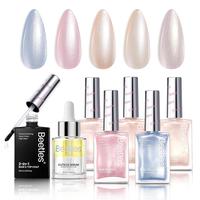 Pearl Elegance-5 Colors+1 Base&Top Coat+1 Curticle