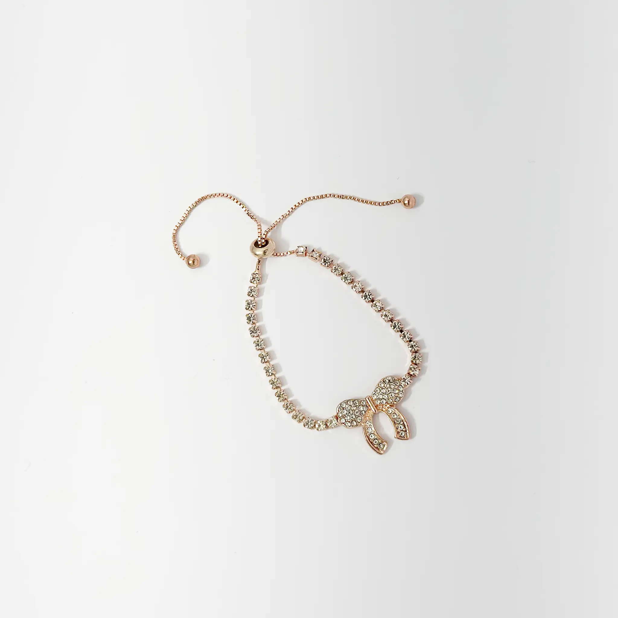 Bow style adjustable bracelet