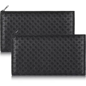 2pack Money Bag, Cash Zipper Pouch, Bank Bags, Cash Wallet, Cosmetic Receipts Coins Small Tools Organizing Storage Bag