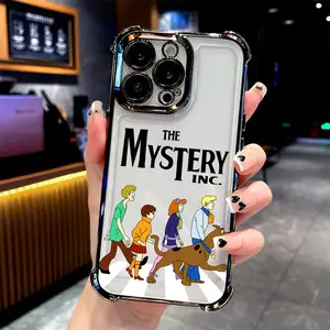 Scooby Doo cartoon Phone Case Suitable for iPhone 17 16e 16 15 14 13 12 11 Mini Pro Max Air X XR XSMAX 8 7 Plus Anti Fall Transparent Soft Back Cover