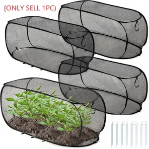 Foldable Mesh Plant Protection Net, Durable Raised Garden Bed Net, Animal and Insect Barrier, Reusable Fruit Vegetable Seedling Guard