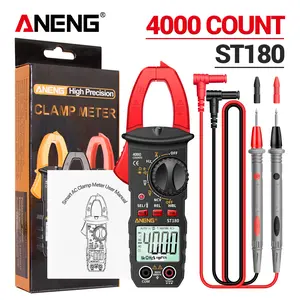 【Father's Day Gifts】ANENG ST180 automotive,circuit,tester Clamp Multimeter for Electricians & DIYers, 4000-Count Digital Measuring Tool, Measures AC/DC Voltage, Current, Resistance, Capacitance, Frequency with NCV and Backlight，breaker box