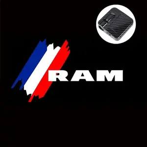 2Pcs LED for Dodge Ram 2006-2018 2010 2011 2013 2024 2023 Car Welcome Door Lights Signal Lamps Laser Projector Badge Accessories