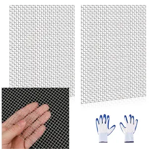 2 Pcs 13x9 33cmx23cm 5 Mesh 304 Stainless Steel Wire Mesh Sheet Rustproof Metal Screen for DIY Crafts Vent Covers Garden Fencing Window Protection Industrial Filters Durable Easy to Clean