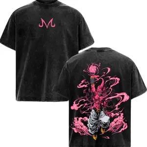 Vintage DBZ "Evil Buu" Vintage Unisex Oversized Anime Manga Cotton T-shirt, graphic tee,anime merch fan, outfits men Anime lovers I Menswear Top Tshirt Streetwear Tshirts Casual Crewneck Tropical