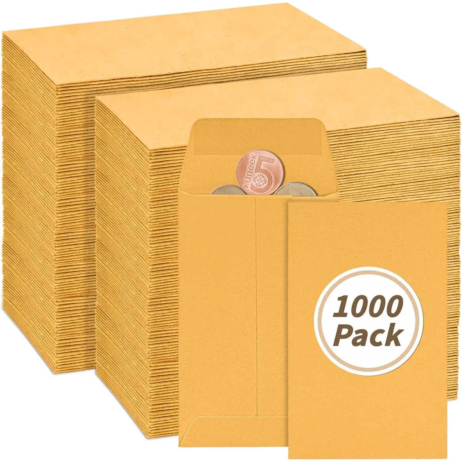 1000 Pack Small  Envelope 4.25x 2.5in    Envelope Small  Envelopes Mini Key Envelopes with Gummed Flap for  and Office Use