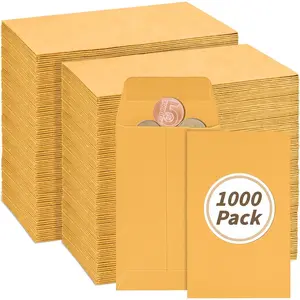 1000 Pack Small  Envelope 4.25x 2.5in    Envelope Small  Envelopes Mini Key Envelopes with Gummed Flap for  and Office Use