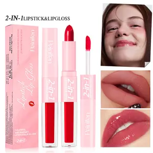 2in1 Matte Lip Gloss & Lipstick, Waterproof Long-Lasting, 6 Colors, 24-Hour Wear, Easy Application, All Skin Types, Perfect Gift