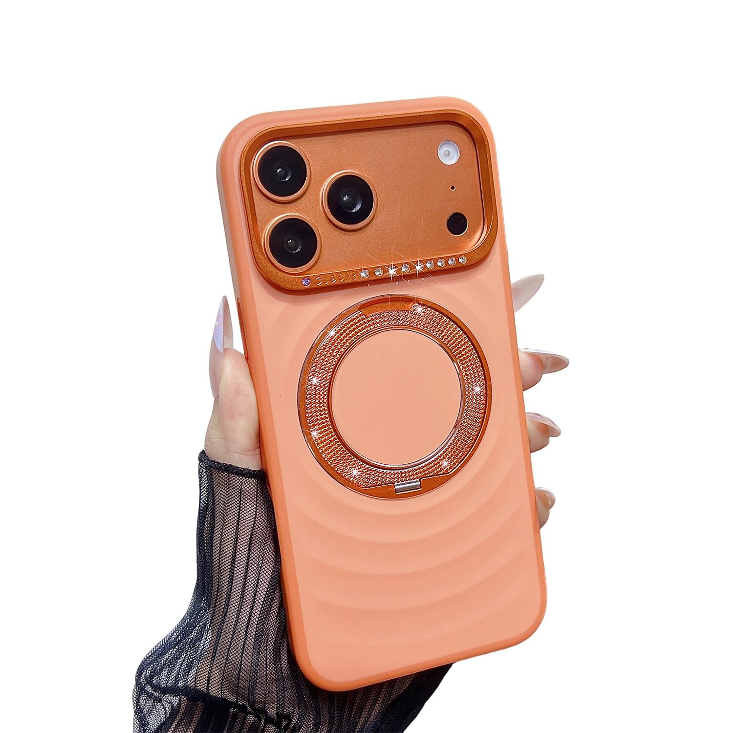 Magnetic Phone Ring Holder for 17 Pro Max 17Pro Case, 360 Rotation Ring Stand, Compatible with Mag-Safe, Military Grade Drop Tested