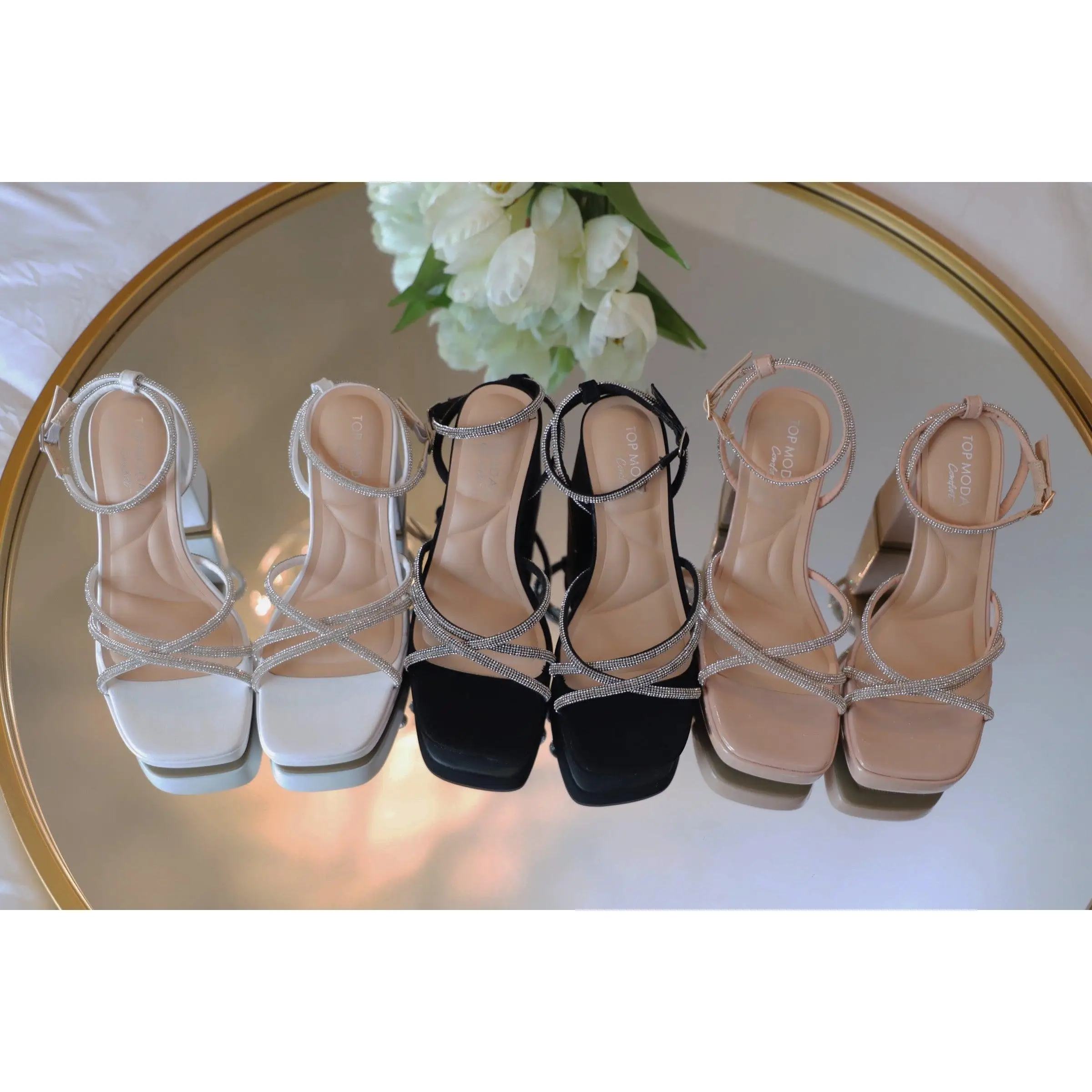 Aurora Sparkly Comfort Heel