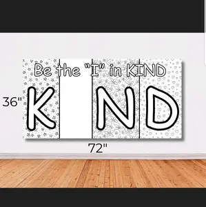 Be the "I" in KIND Large Coloring Poster. 3'x6'