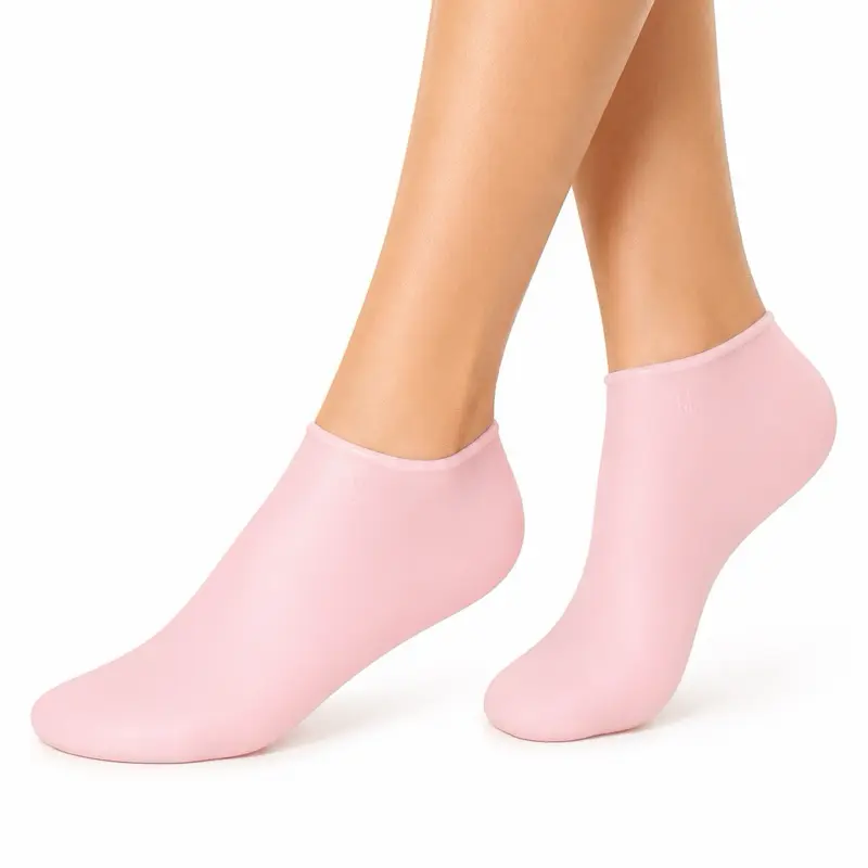 Women's Reusable Silicone Moisturizing Heel Socks - 2-Pack Repairing Booties for Cracked Dry Ft, Soft Gel Overnight Therapy, Anti-Crack Deep Softening, Unisex Moisturizer Skin Care Masks, Hydrating