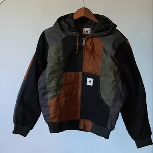 Workwear Colorblock Hooded Jacket Size S