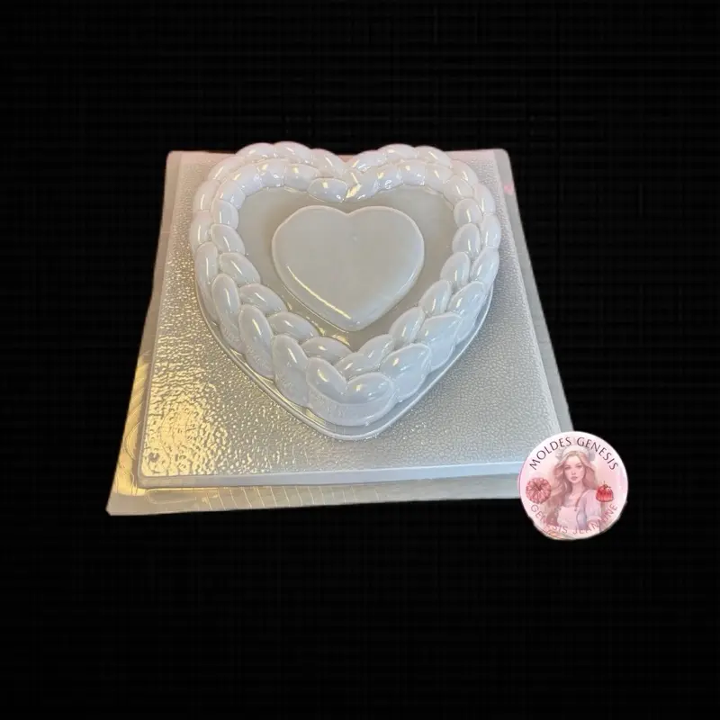 Molde para gelatina de corazón trenzado Desserts