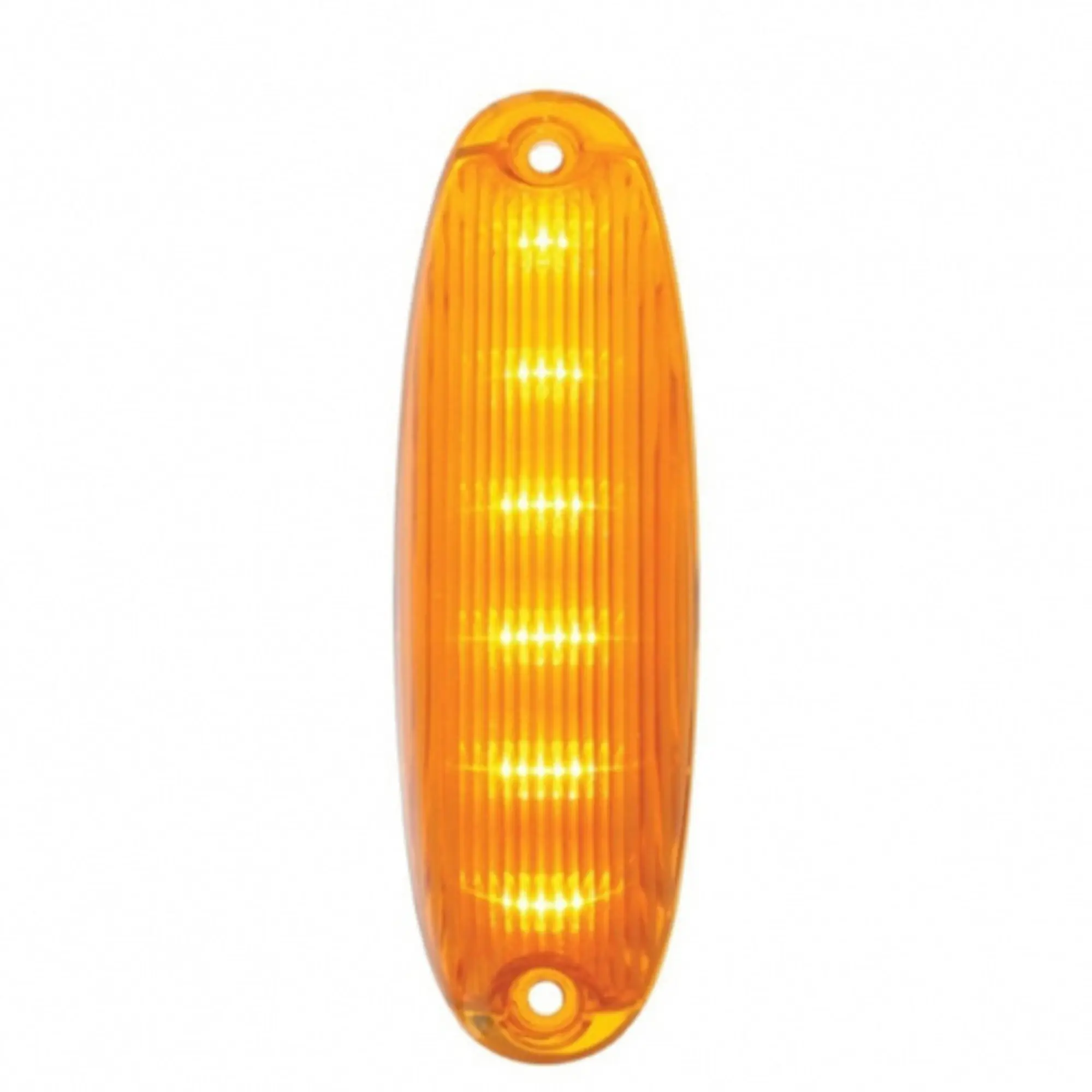 United Pacific Polycarbonate LED Cab Light - Amber Lens with 6 LEDs, Bright 6-LED Output, Direct Replacement, DOT Compliant for 2008-2024 Freightliner Cascadia