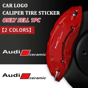 Audi Cemaric Car Wheel Brake Caliper Sticker, Fits Rearview Mirror Body Console, Cover Scratches Waterproof Sunproof Decorative Decal