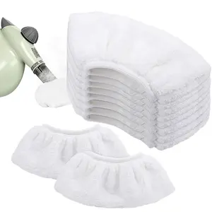 10 Pack Steam Mop Pads for Handheld Steam Cleaner, Reusable Mop Pads, Replacement Mop Pads, Universal Microfiber Cloths for Handheld Steam Cleaner, Washable Steam Cloth Accessories, Steam Cleaner Accessories