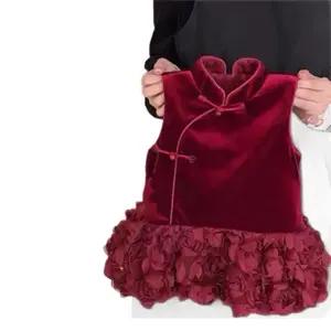 Dog Clothes Teddy Bichon New Year Wedding Dress Cat Hanfu Pet Festive Tang Suit Autumn Winter Thickened