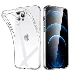 Clear Case for iPhone 17 Pro Max 16 15 14 13 12 11 Shockproof Slim TPU Transparent Case Cover