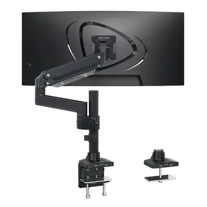 Heavy Duty Monitor Desk Mount w/ USB & Multimedia Ports