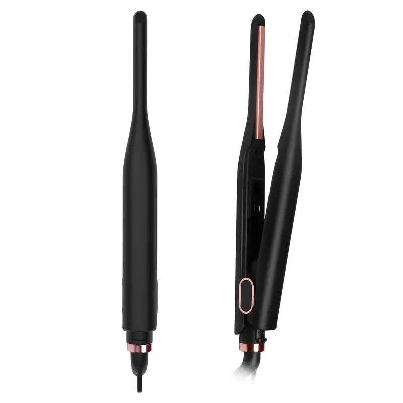 0.3-Inch Pencil Flat Iron Straightening Tool for Short Hair & Beards, Small Hair Styling Care Appliance with Adjustable Temperature, Fast Heat-Up & Sporty Protective Gear, 3/10 Inch Pencil Flat Iron, Hair Styling Care Appliances