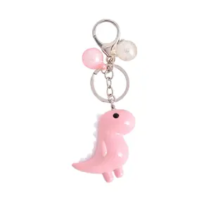 Cute Kawaii Dinosaur Keychain for Women Girls Key Chain Car Keys Pendant Backpack Bag Purse Accessories Charms