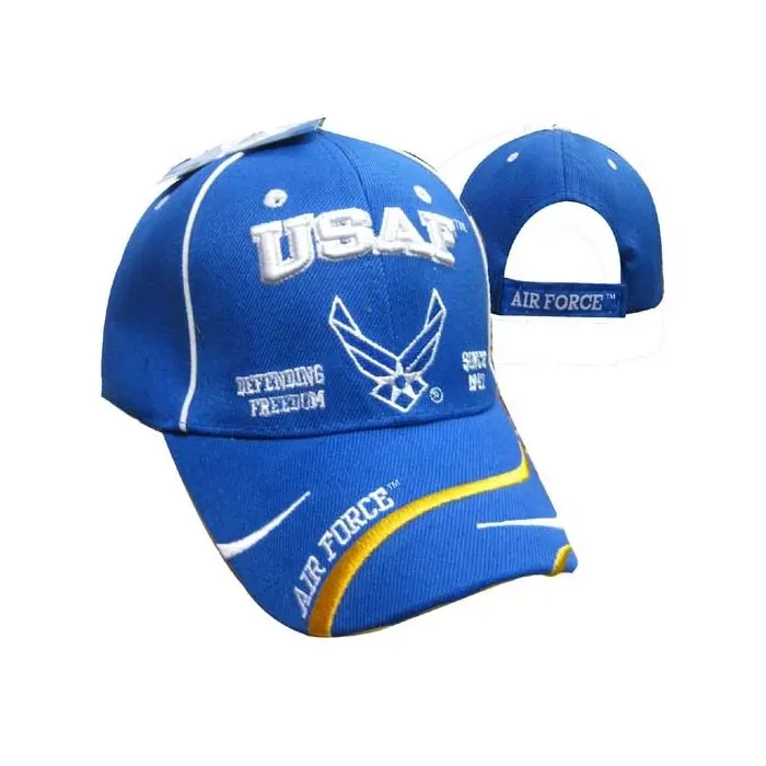 United States Air Force Defending Freedom w/ USAF & WINGS Hats