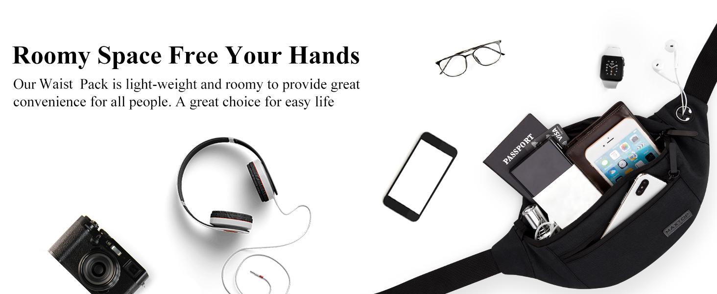 Large Crossbody Fanny Pack with Four Zipper Pockets Adjustable Strap Reflective Loop for Sports Festivals Traveling Casual Use Water-Resistant Durable Fabric Large Crossbody Fanny Pack with Four Zipper Pockets Adjustable Strap Reflective Loop for Sports Festivals Traveling Casual Use Water-Resistant Durable Fabric