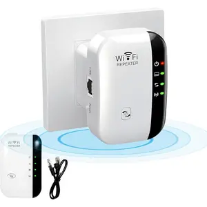 Long Range WiFi Signal Booster,WiFi Signal Booster,Internet Coverage Up to 3000 Sq.Ft!Works with 45+ Devices & Features Easy Setup,2.4GHz Band WiFi Extender, and LAN Port (White)