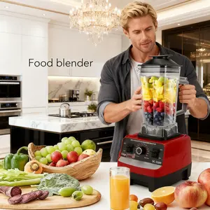 Speed High Power Blender | Ice Crusher + Smoothie Maker | Perfect for Homemade Frozen Cocktails & Bowls | Heavy Duty（Free accessories included）