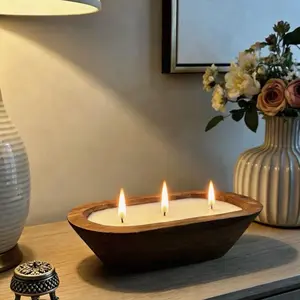 New Boat-Shaped Wooden Scented Candle, Perfect for Party Gifts, Vacation Decor, Home Lighting, Ideal for Holidays and Celebrations