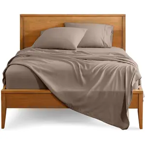 Twin XL Sheet - College Dorm Size - 1800 Ultra-Microfiber Twin Extra - Deep Pockets - Easy Fit - Extra - 3 - (Twin XL, Taupe)