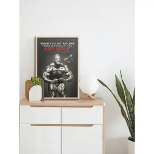 Ronnie Coleman quote photo print poster