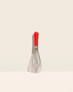 Classic Modern Silicone Kitchen Whisk - Stainless Steel Kitchen Gadgets, Utensil for Smoother Mixing of Batters, Eggs