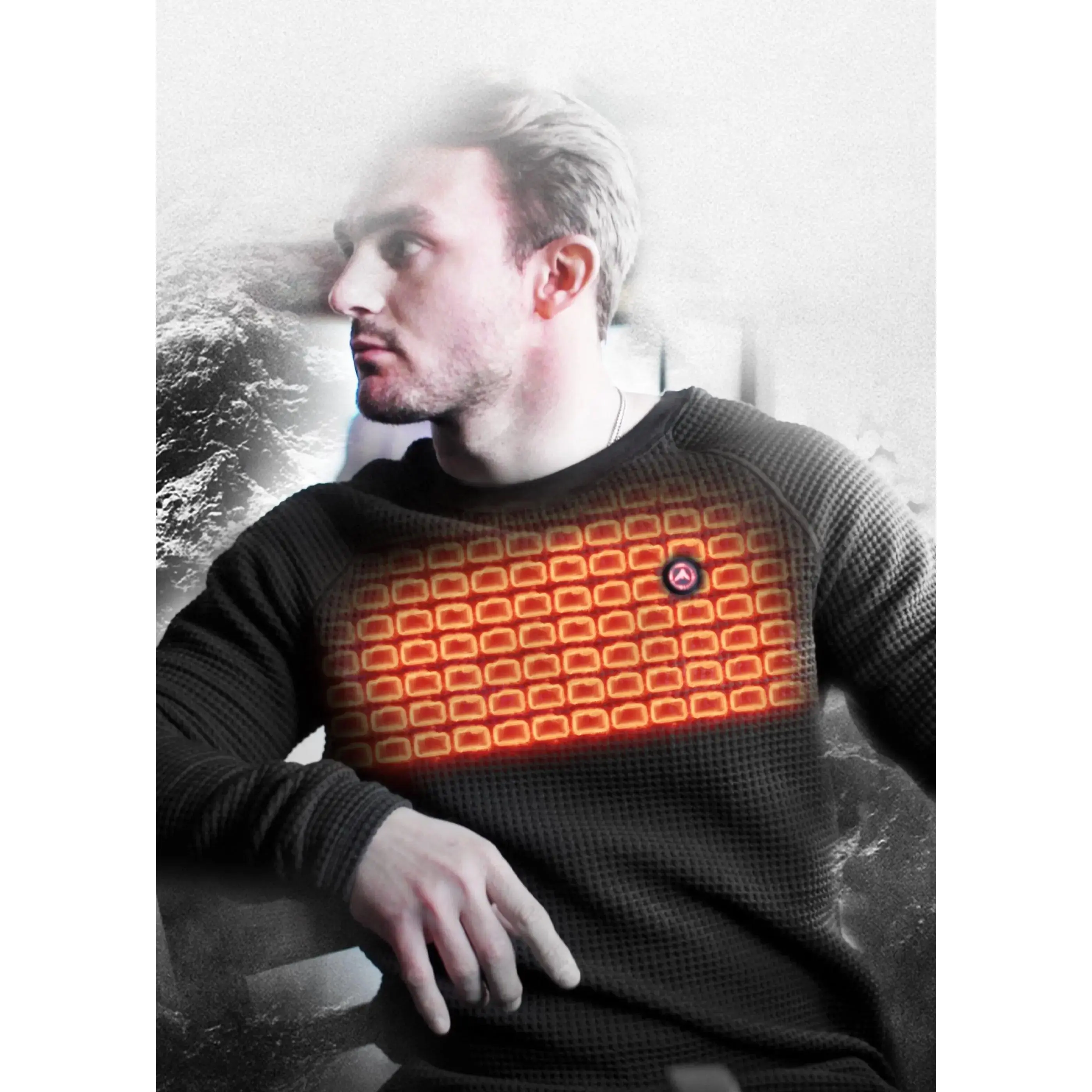 FNDN™ Heated Thermal Waffle-Knit Shirt