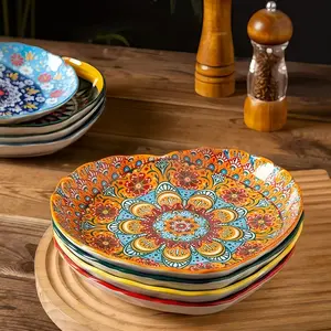 Dishwasher Safe YES_SUITE BPA Free Plate Modern Ceramic Dinnerware