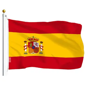 Spain (Spanish) Flag 75D Printed Polyester 3x5 Ft