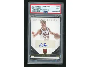 2012 Panini Momentum Monumental Marks Steve Kerr #179 PSA 9