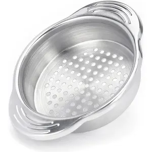 Tuna strainer Press, tuna can strainer food-grade stainless steel Canning colander for regular-size and wide-necked Bud 1 pack