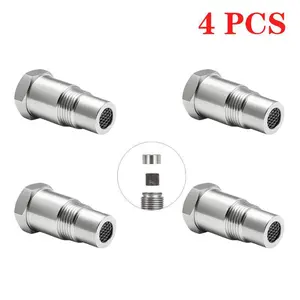 Oxygen Sensor Filter Adapter - New Stainless Steel Extension Pipe Fitting - Car Extension Screw  1,2,4 piece