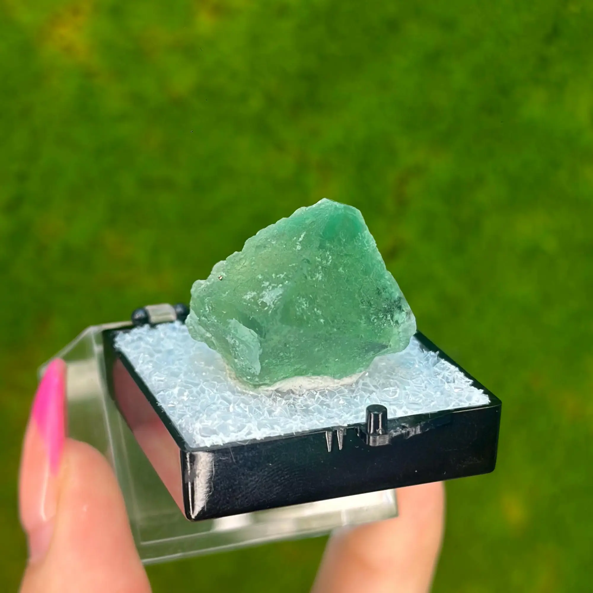 Octahedron Green Fluorite from Milpo Mine, Peru