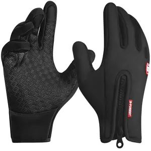 Men's And Women's Fleece Gloves Touch Screen Windproof Warm Riding Gloves